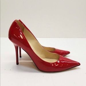 Jimmy Choo beautiful red heals size 7.5 authenticated